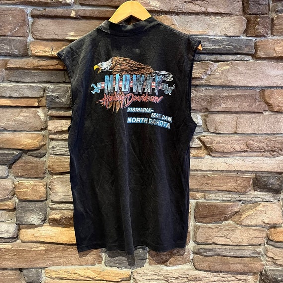 HARLEY DAVIDSON / 1999コピーライト/Leader of the Pack wolf/Tシャツ/XL/コットン/BLK 1999 