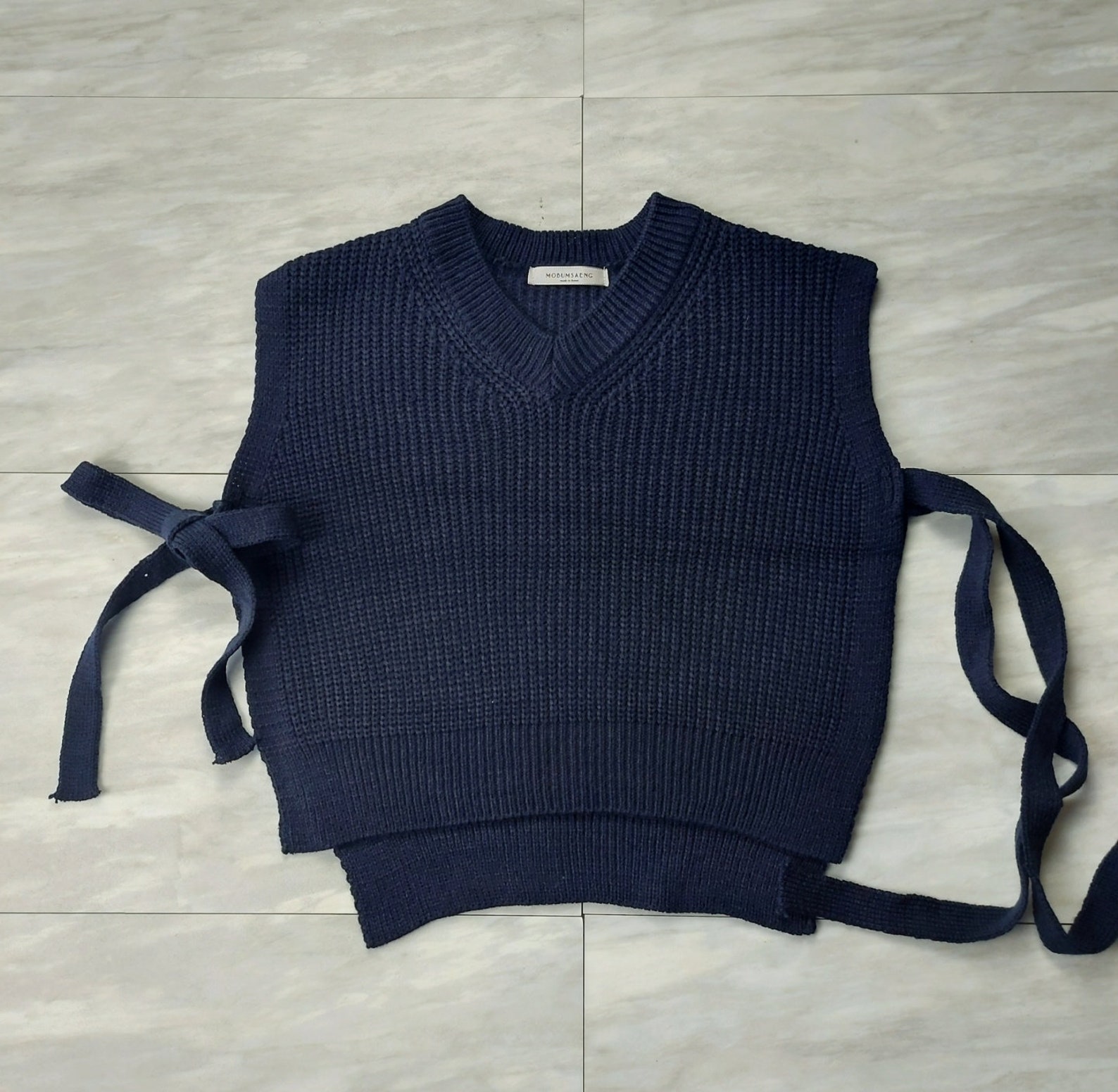 Brand New Women's Knit VNeck Side Tie Vest unique Etsy