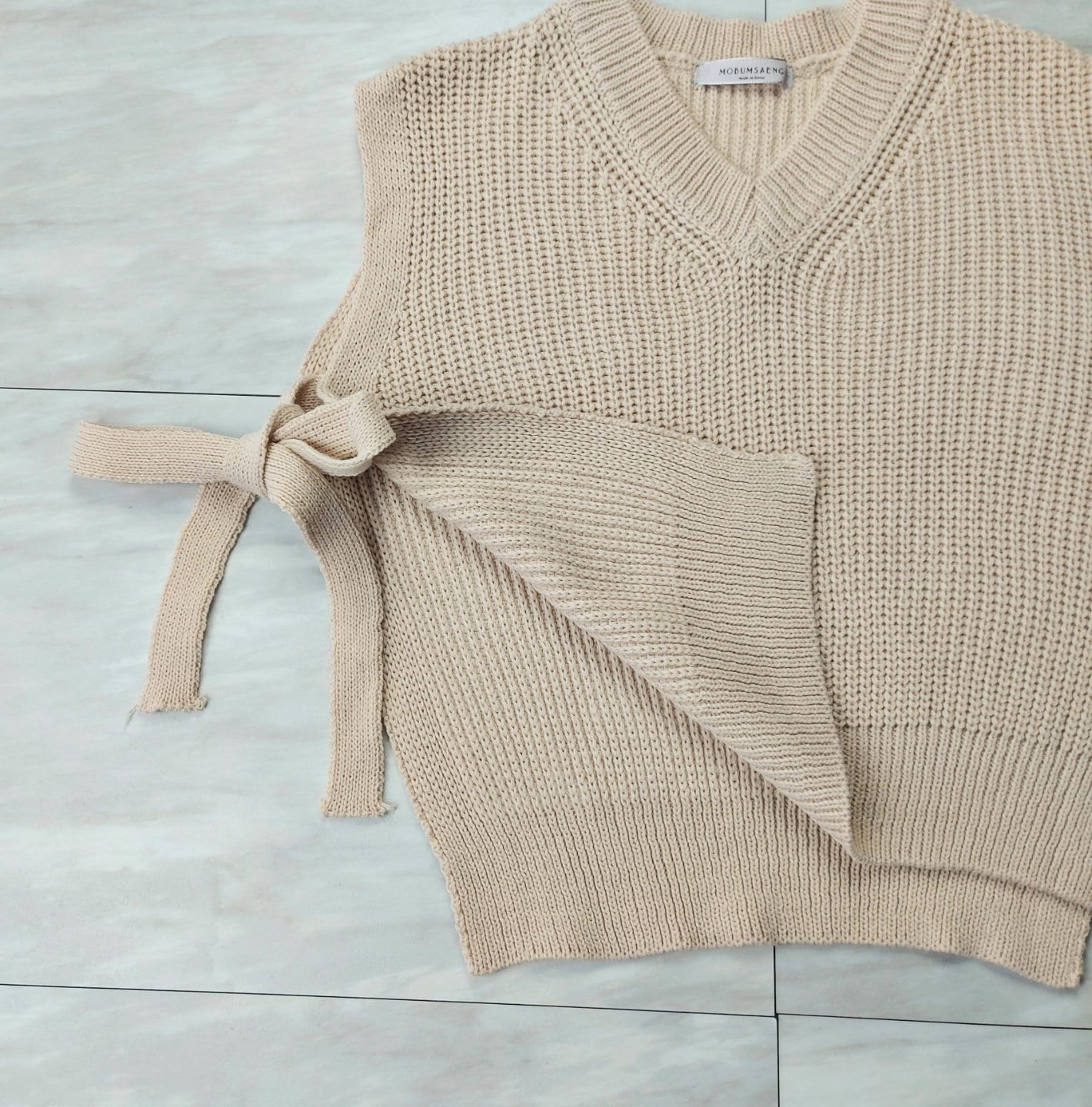 Brand New Women's Knit VNeck Side Tie Vest unique Etsy