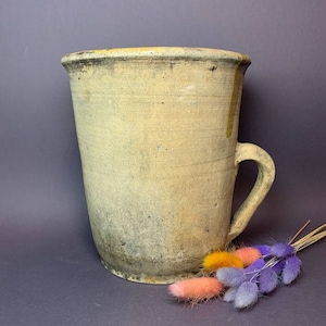 Ancient clay pot, Antique clay vessel, Rustic ceramic bowl, Pottery jug, Primitive rustic earthenware, Home decor, pottery, Wabi Sabi #15