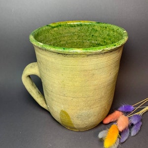 Ancient clay pot, Antique clay vessel, Rustic ceramic bowl, Pottery jug, Primitive rustic earthenware, Home decor, pottery, Wabi Sabi #13