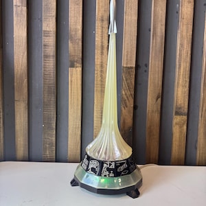 Vintage Era Table Night Lamp Light Rocket Space Cosmos USSR #4