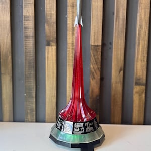 Vintage Era Table Night Lamp Light Rocket Space Cosmos USSR #6