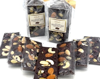 Handmade Artisan Chocolate Breakfast Bar, 7 Day Supply!