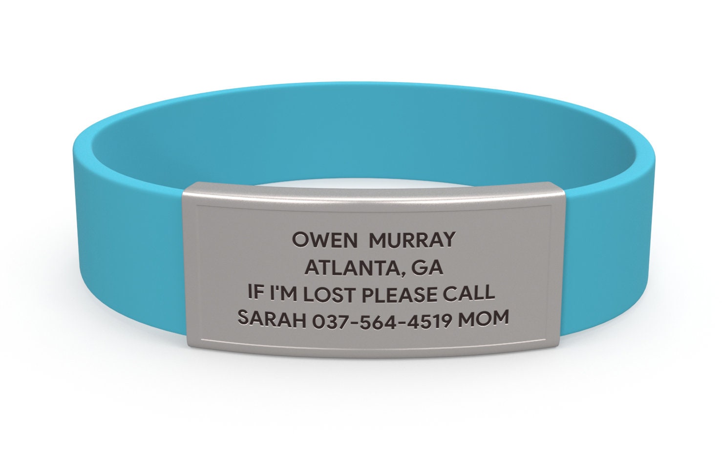 Child Id bracelet Kids id tags Autism awareness bracelet Etsy