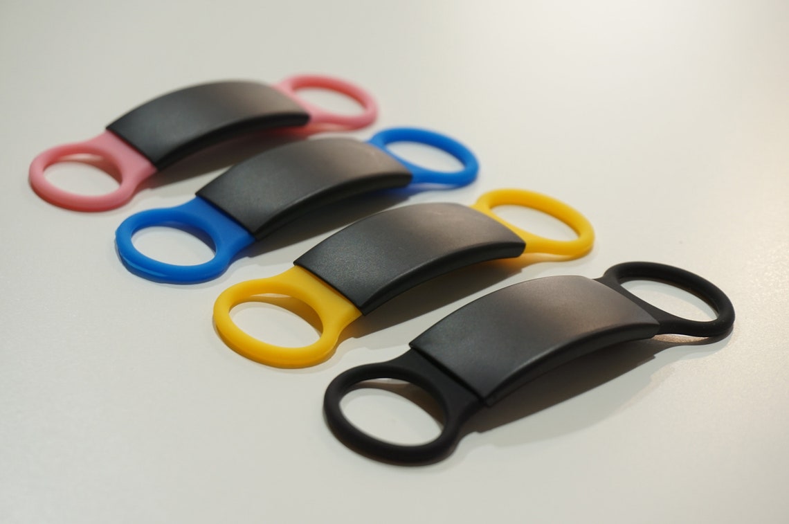 Silent Dog Id Tags Rubber Dog Collar Tag Engraved Dog Tags Etsy