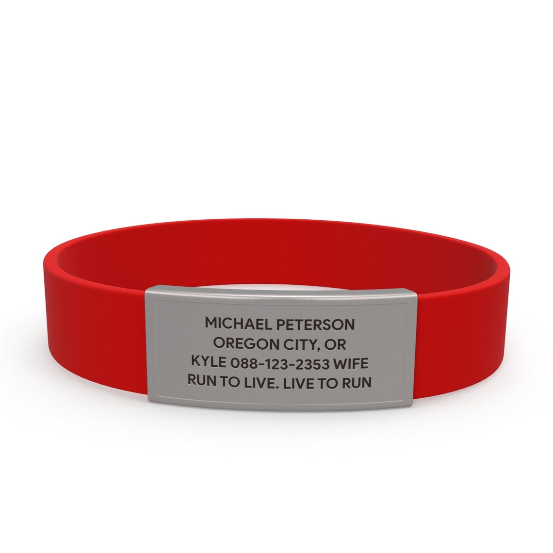 Runner Id Bracelet Cyclist Triathlete ID Wristband Medical Etsy