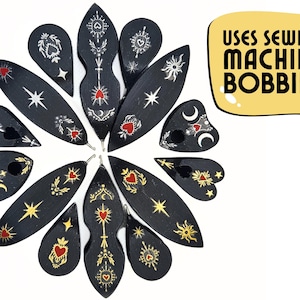 Cosmic Hearts - Navette de frivolité universelle - Compatible avec les canettes de machine à coudre