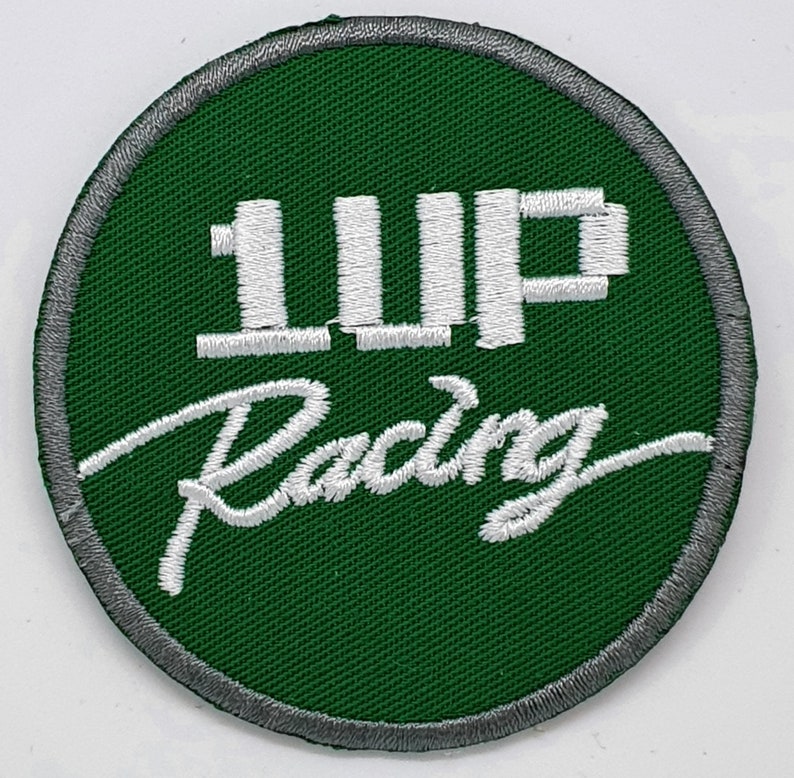 scarfs costumes. bags Hats 1up Racing Mario Kart Embroidered badge Iron on Sew on