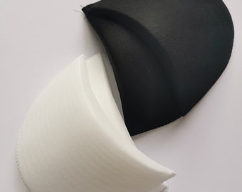 1-20 Pairs Foam Molded Shoulder Pads, White Black Shoulder Pads