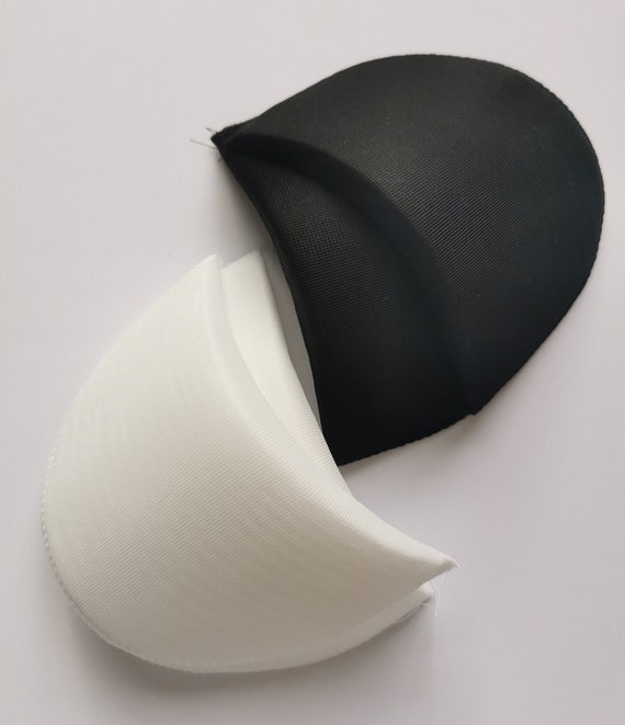 1-20 Pairs Foam Molded Shoulder Pads, White Black Shoulder Pads