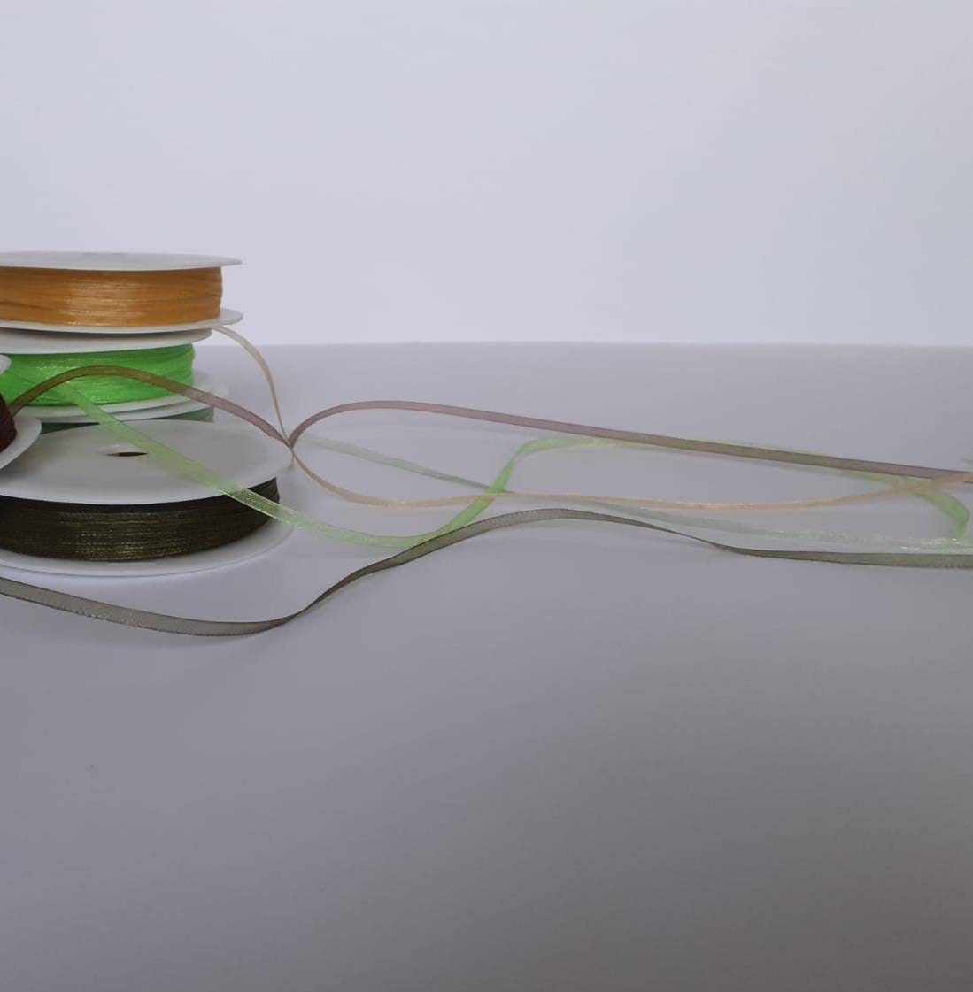 Sheer Organza Ribbon 3 Mm 9 Mm 15 Mm 25 Mm Narrow/ Thin Ribbon, Gift ...