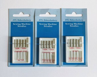 Standard Fit Domestic Sewing Machine Needles Size 9/70 11/80 14/90 16/100 18/110, Jean Sewing Machine Needle Denim Sewing Needle