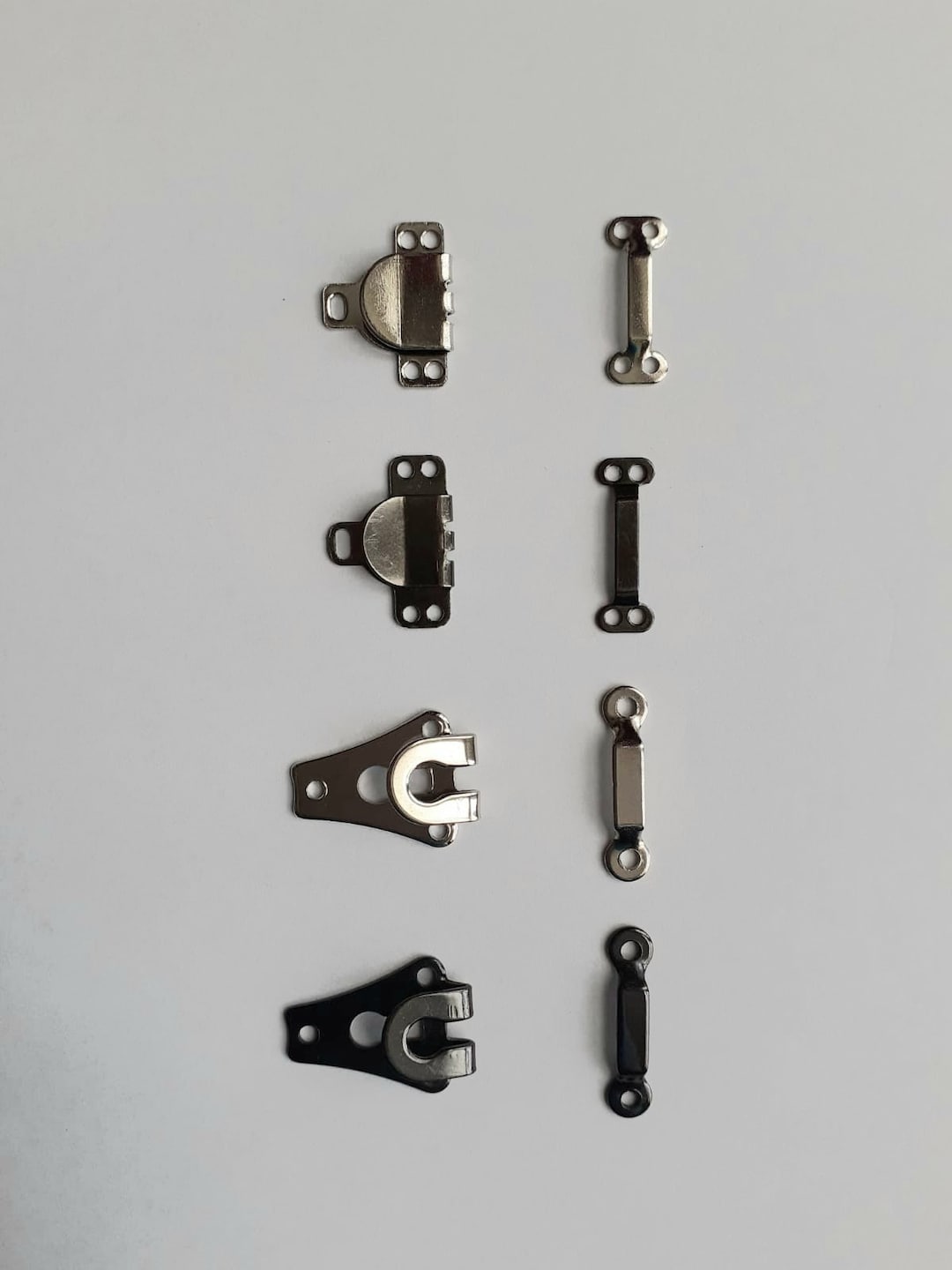 15 Sets of Trouser Skirt Hook and Bar Fastener, Nickle Hook and Bar