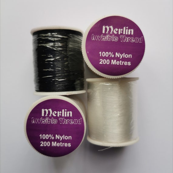 200yds 100% Nylon Invisible Thread for Embroidery Sewing, Tambour Beading  Thread Clear, Invisible Sewing Thread, Transparent Sewing Thread