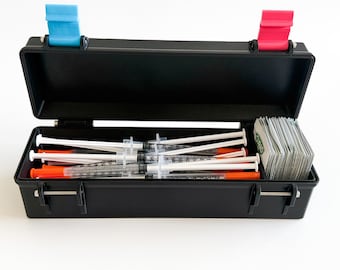 The Swab and Stick, Syringe & Alcohol Pad Holder – Biohacker's Clutter-Free Essential