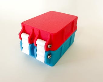 11-Count Multi-Color Peptides Vial Case - Compact Travel & Fridge Organizer