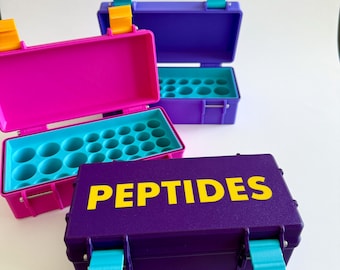 CUSTOM Color Peptides, TRT,  Storage Case with Insert Design for Secure Storage