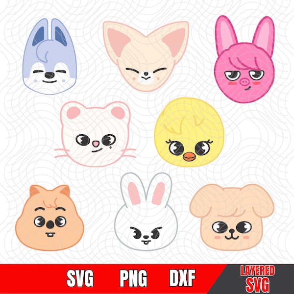 Stray Kids SVG,SKZ svg,  Kpop svg, Layered by Color, Easy Cut, Cricut, Silhouette, Sublimation, Instant Download, High Quality Images