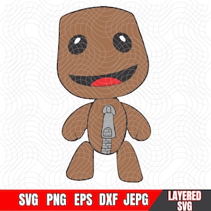 Sackboy svg , My Little Big Planet, Svg Layered by color, Cut file, Cricut, Silhouette, Easy cut, High Quality