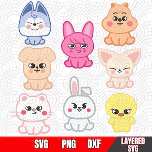 Stray Kids SKZOO Baby SVG: Kpop Cricut Cut Files (Digital Download