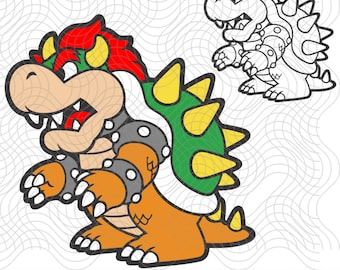 Bowser SVG: Layered, Easy Cut Files for Cricut & Silhouette (Digital Download)