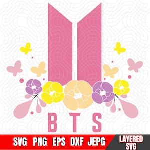 Bts Plotterdatei, BTS BLUMEN Clipart, BTS png, K-Pop svg, Bts svg, Bts Cut-Datei Cricut, svg cricut, Kpop Png, Musik svg