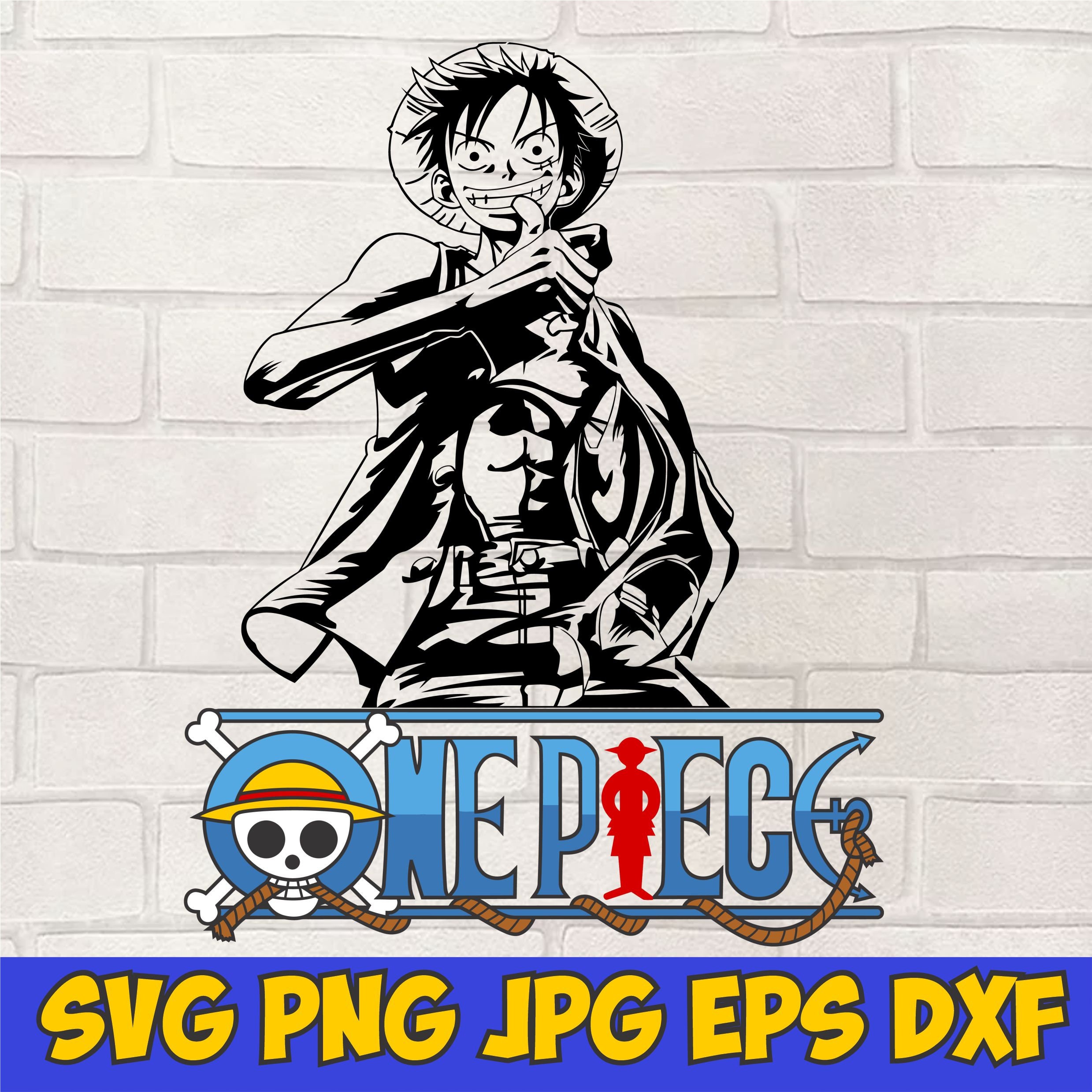 LUFFY one piece SVG one piece svg vector layered by | Etsy