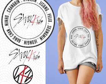 Logo Stray Kids SVG: design Kpop, Cricut e Silhouette (download immediato)