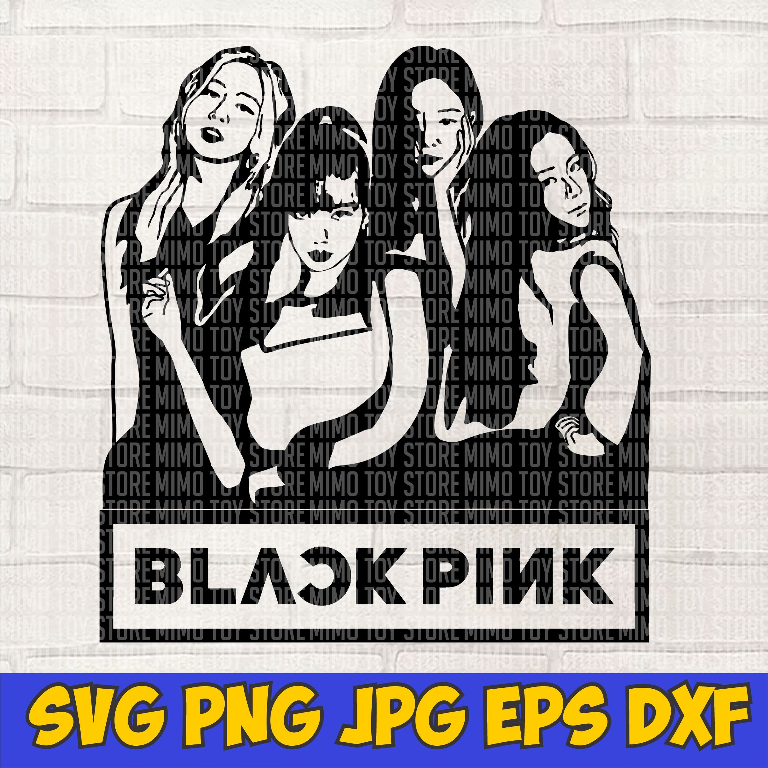 Blackpink Svgblackpink Outline blackpink Kpop Blackpink Etsy Australia