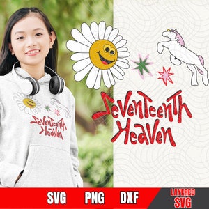 Decimoséptimo Cielo Svg, Kpop SVG, Capas por color, Diecisiete Deca imprimible, Corte fácil, Cricut, Silueta, Sublimación, Imágenes de alta calidad