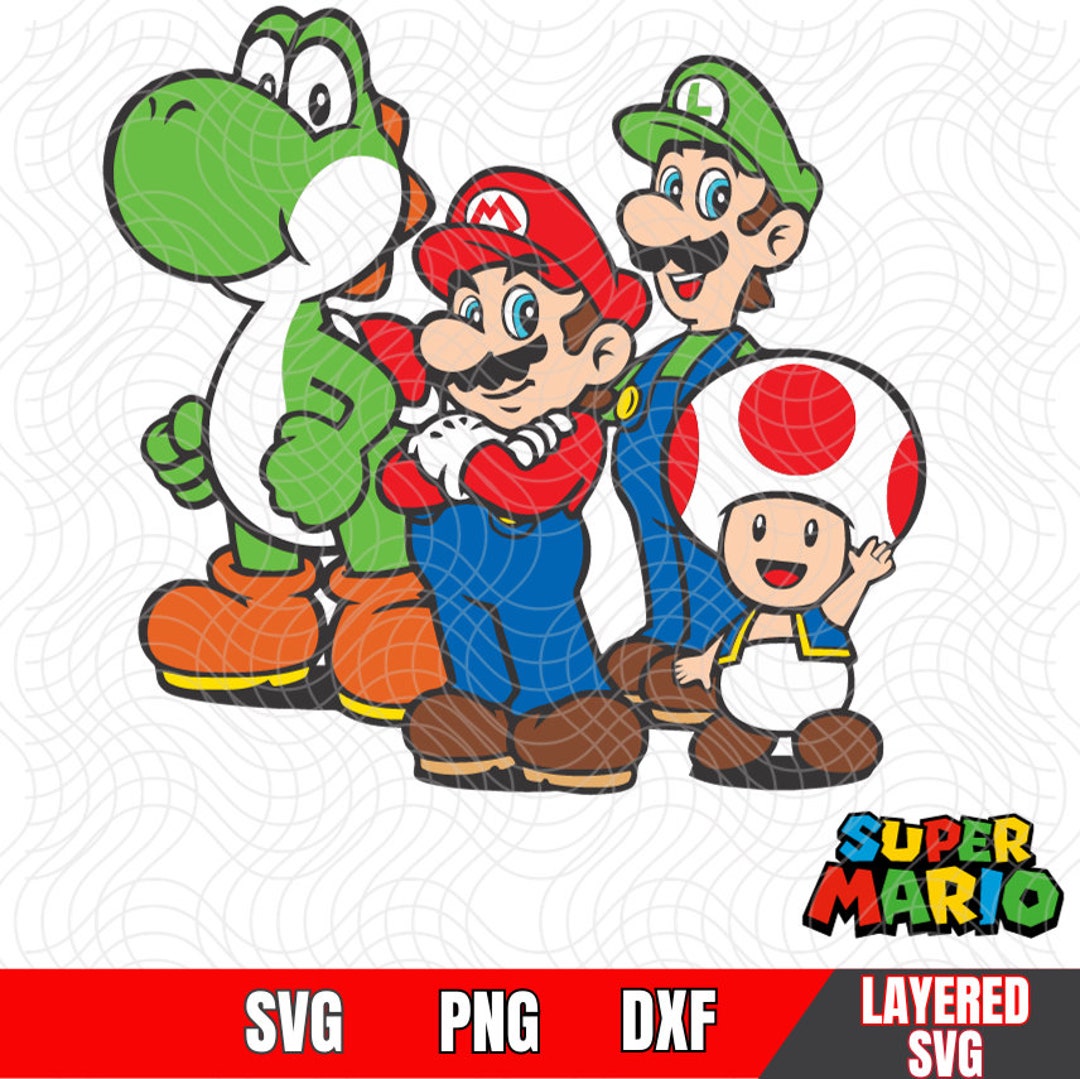 Super Mario SVG DXF EPS Png Illustrator. Bowser -  Singapore