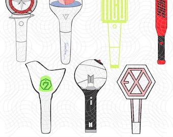 Kpop Lightstick SVG: BTS, Exo, NCT + More (Digital Download)