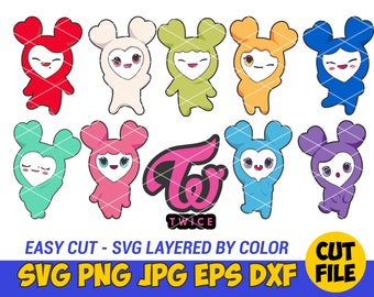 Twice Svg Twice Lovelys Svg Twice Lovelys Clip Art Etsy