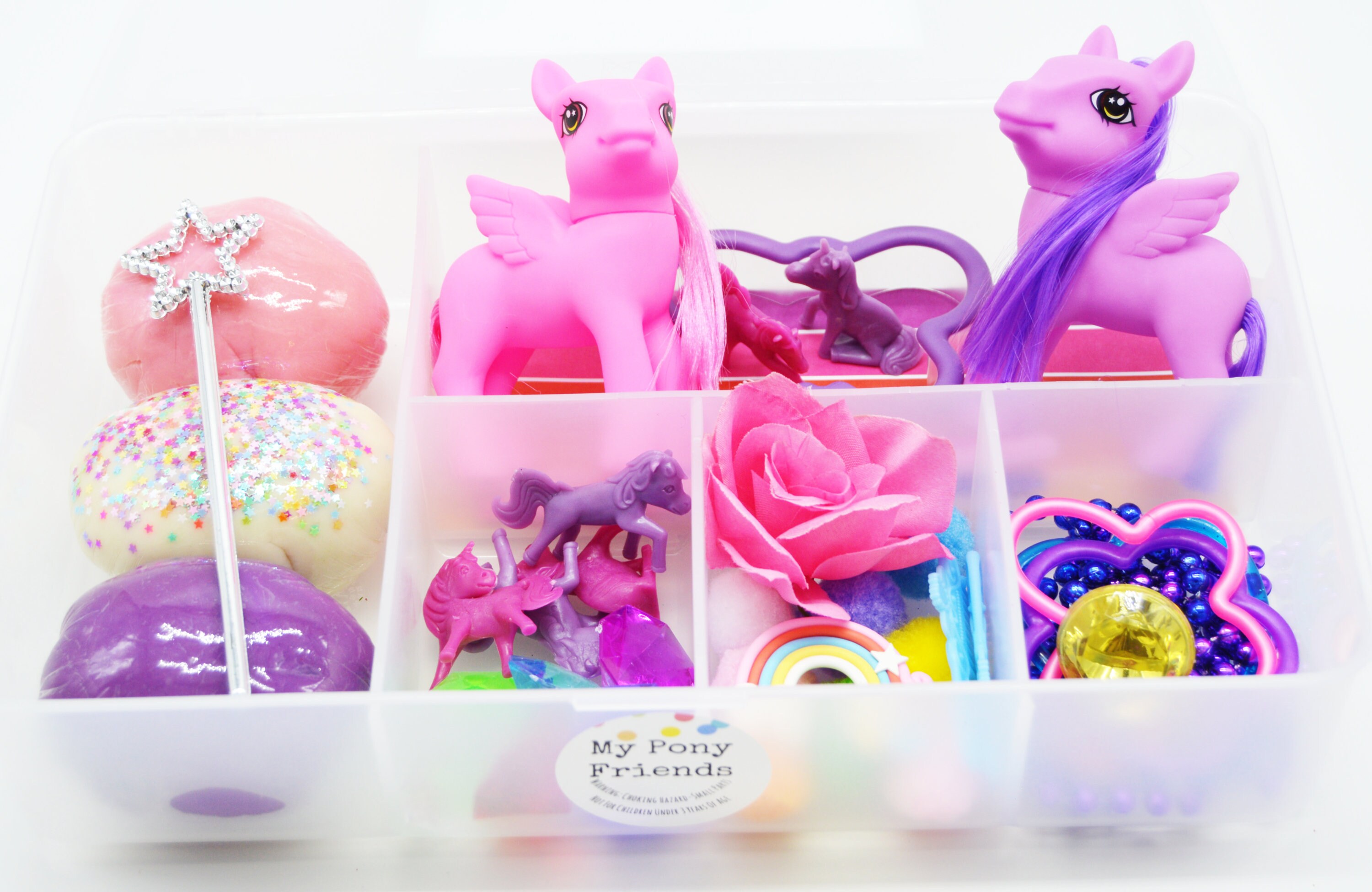 My Pony Playdough Kit; Bizzy Box; Sensory Kit;my Pony Birthday Gift; My ...