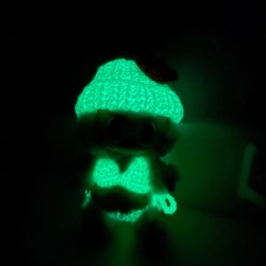Glow in the Dark Crochet Bikini Swim Set only (hat not included) for Lab plush doll pendant electric festival summer clothes