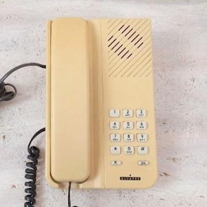 Vintage telephone ALCATEL, analog land line telephone, desk phone