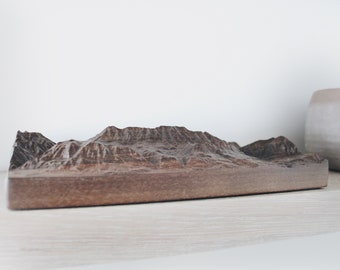 Mount Timpanogos Topographic Map | Wooden 3D Relief Map