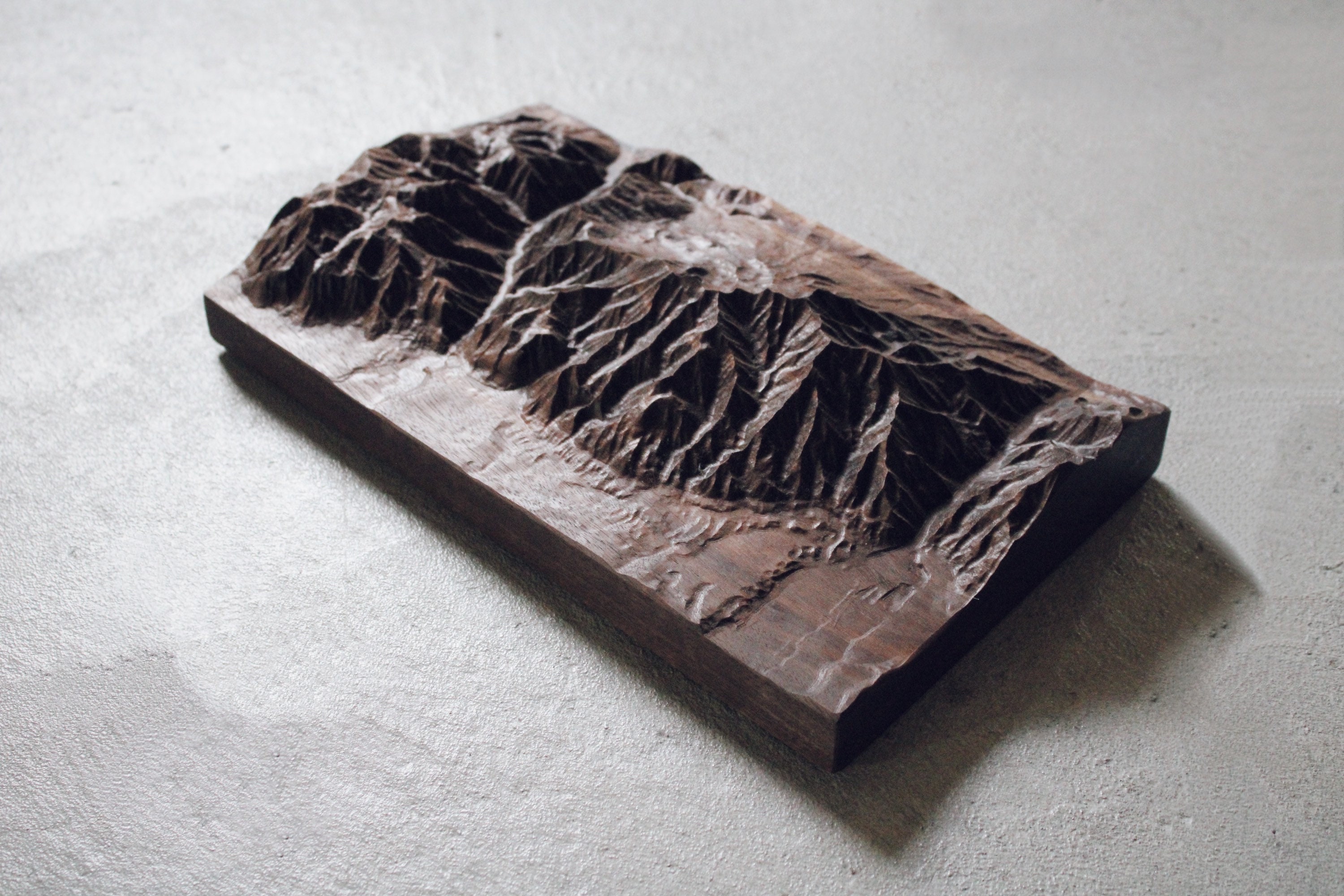 Custom 3D Topographic Map | Personalized wooden relief of anywhere in the world