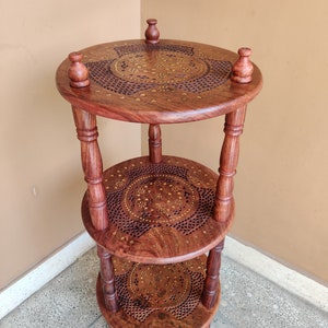 Wooden Corner Stand/ Shelve/Corner Table