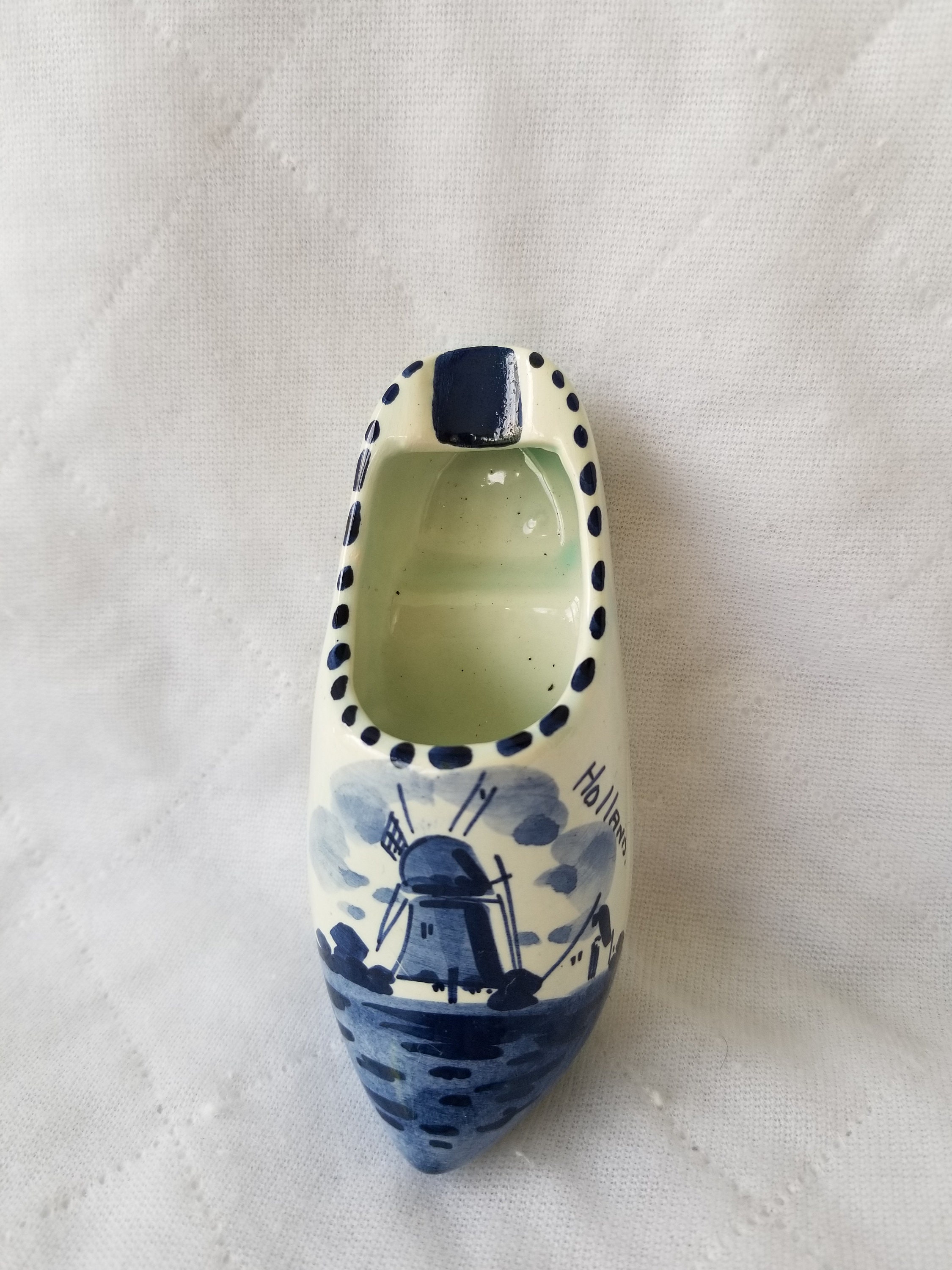 Delft Clog Shoe Ceramic HAND PAINTED Ashtray Etsy