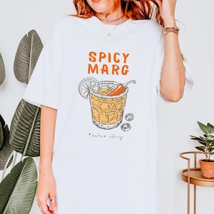 Spicy Margarita Tee, Spicy Marg Tshirt, Margaritas Cocktails Tshirt, Spicy Summer Cocktail Shirt