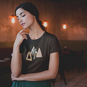 Unisex organic cotton t-shirt with Cozy Boho Design, Minimal Design T-shirt, Desert T-shirt, Boho T-shirt, Desert Cacti T-shirt, Cacti Tee