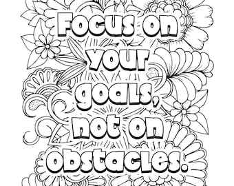 Quote printable coloring pages