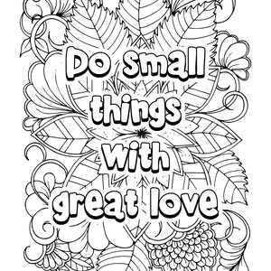 Quote Printable Coloring Pages - Etsy