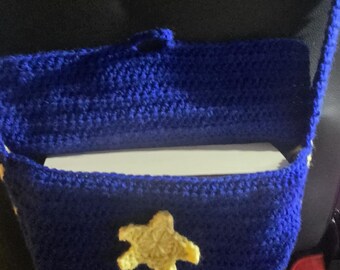 Patrón de bolso mensajero de noche estrellada