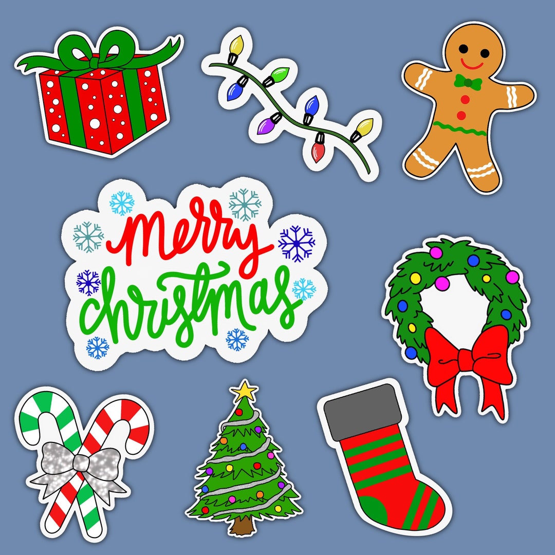 Christmas Sticker Pack - Etsy