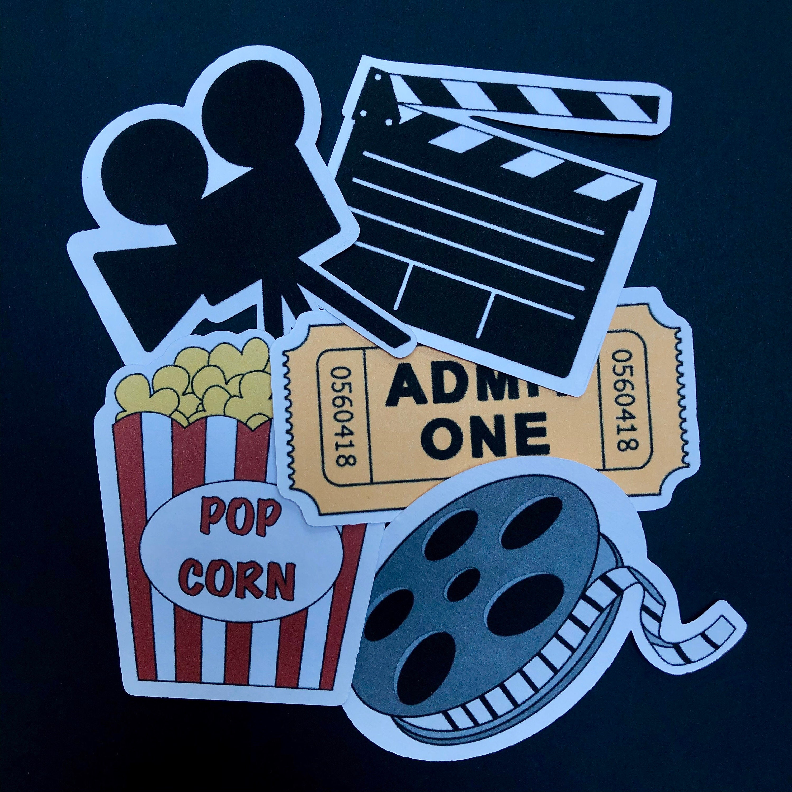 Movie theme sticker pack Etsy