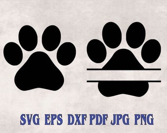 Free Free Paw Print Monogram Svg Free 401 SVG PNG EPS DXF File