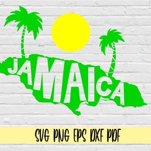 Jamaica svg png eps dxf pdf/jamaican svg/jamaican country with "jamaica" cut out/jamaican trees and sun svg/jamaica vacation svg png clipart